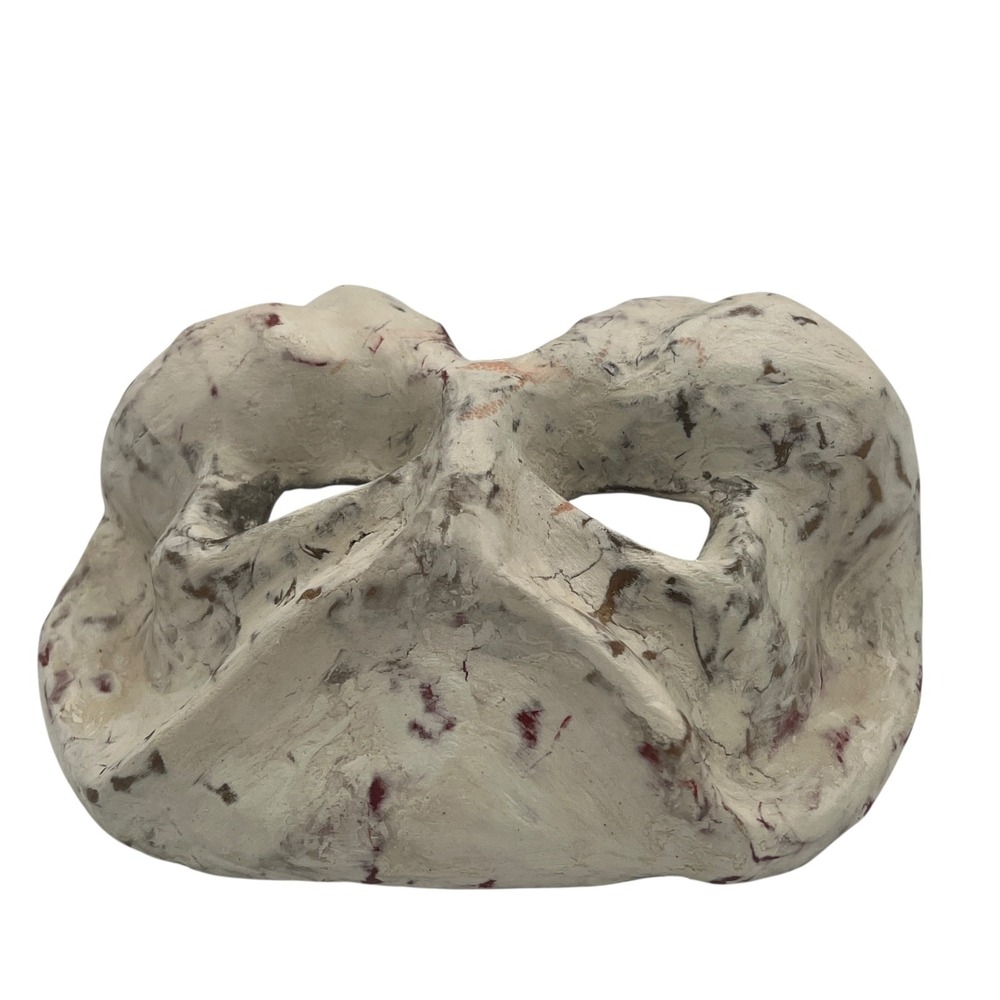 Artisan Crafted Papier-mâché Mask Halloween Mardi Gras Wall Decor Theater - Picture 8 of 16